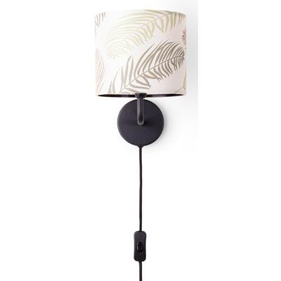 PACO HOME Wandleuchte "LUCA", schwarz, 1, Ø 18cm H: 26,5cm, Leuchten, Wandlampe Nachtlicht Kinder Deko Wohnzimmer Lampen Innen Jungle, Wandleuchte