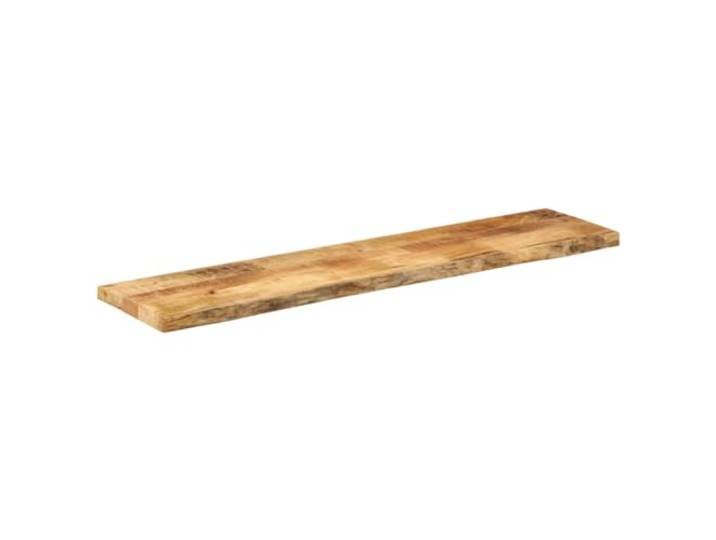 HGPOTUY Tischplatte 140x40x2,5 cm Baumkante Massivholz Mangoholz Massives Mangoholz, rustikale Naturkante, Ersatzplatte, feuchtes Tuch, variierende Maserung
