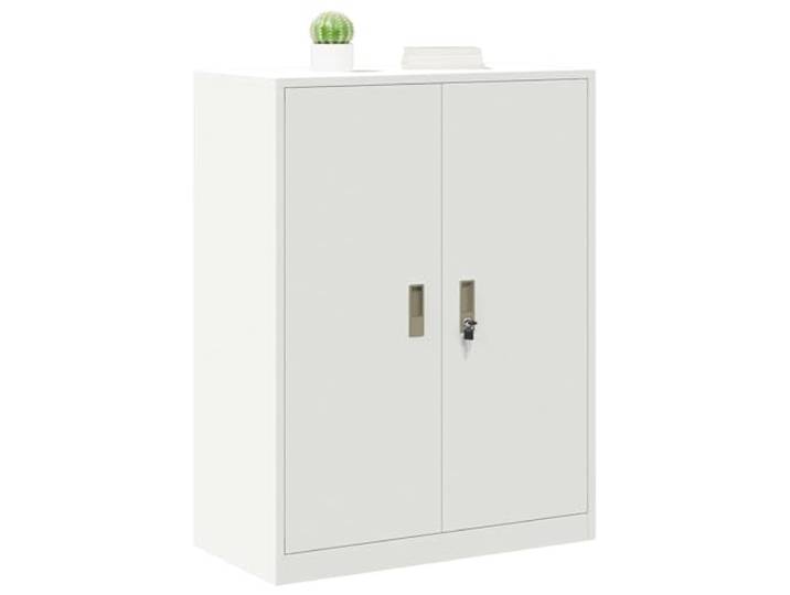 vidaXL Aufbewahrungsschrank Weiß 80 x 40 x 105 cm Stahl