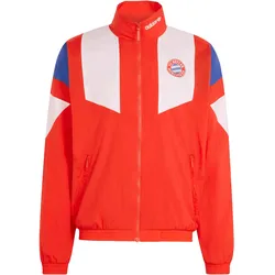 adidas FC BAYERN MÜNCHEN Trainingsjacke Herren | Gr. S | rot - rot
