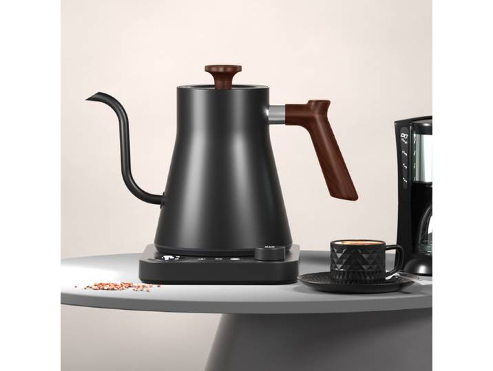 Bouilloire électrique intelligente à température constante de 1200 watts, Pot à col de cygne, Pot de brassage de café adapté à la brassage de lait en poudre