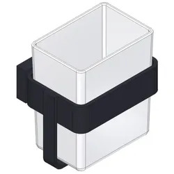 Giese Glashalter Wandmodell schwarz matt, 39010-14 39010-14
