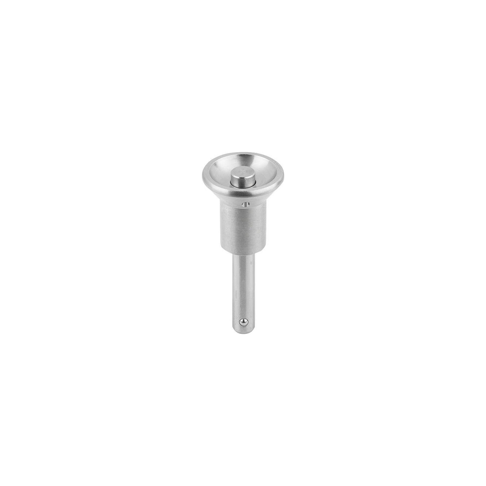 KIPP Kugelsperrbolzen mit Pilzgriff D1=12 L=60 Edelstahl KOMP:ED. (K0364.3112060)