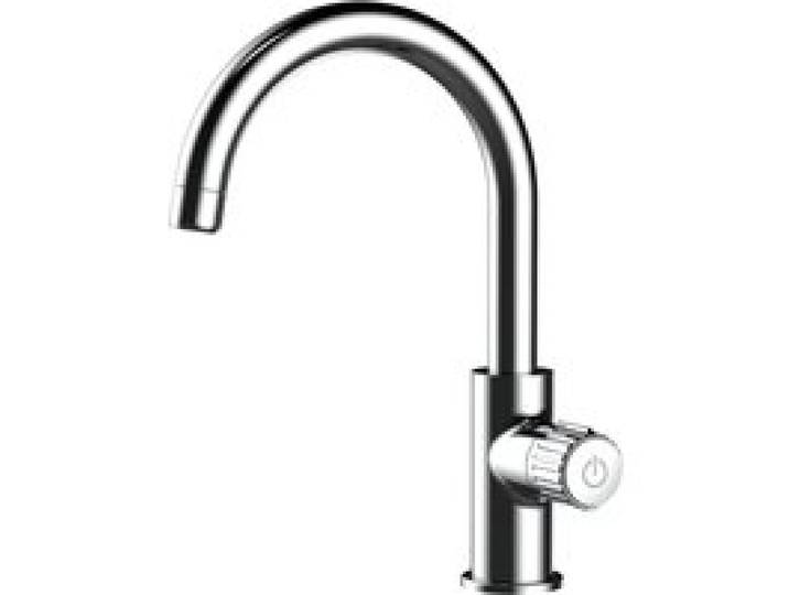 DUSCHWELL Mitigeur de lavabo de salle de bain Basic, avec mousseur Neoperl (Courbé)
