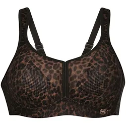 Anita Active Damen Sport-BH - Air Control, Bustier, extra leicht, atmungsaktiv Braun/Schwarz / 95D