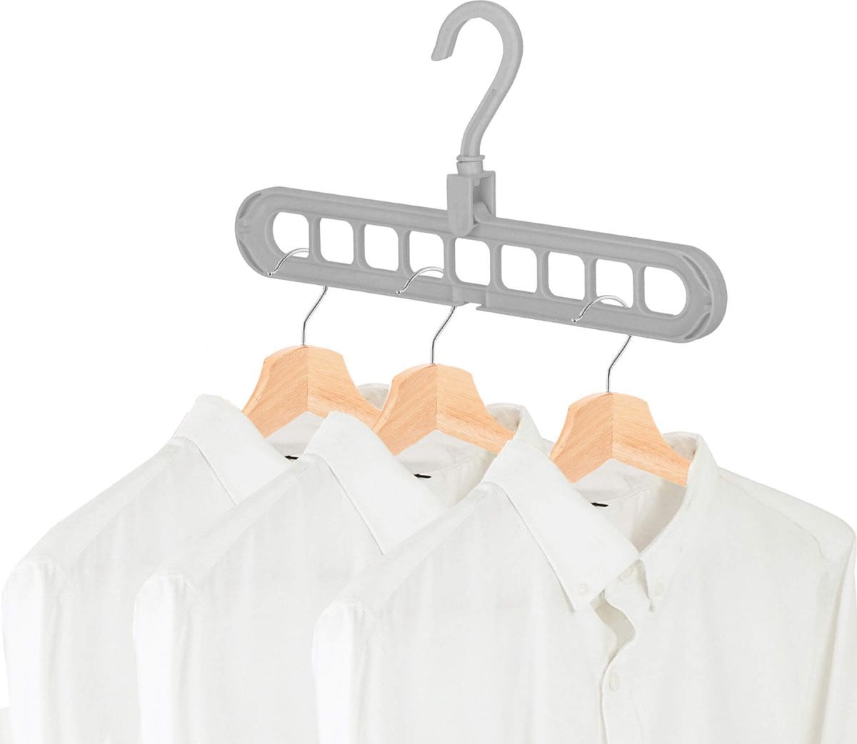 Springos 9-in-1 Ruimtebesparende Kledinghanger - Kledingorganizer
