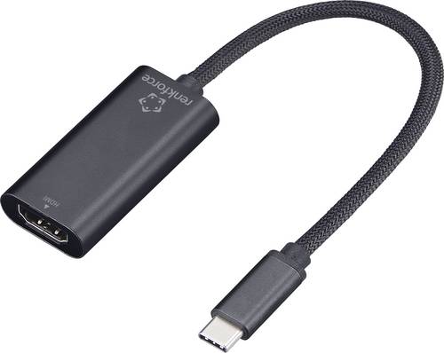 Renkforce RF-6700428 USB-C / HDMI Adapter [1x USB-C Stecker - 1x HDMI-Buchse] Schwarz 15cm