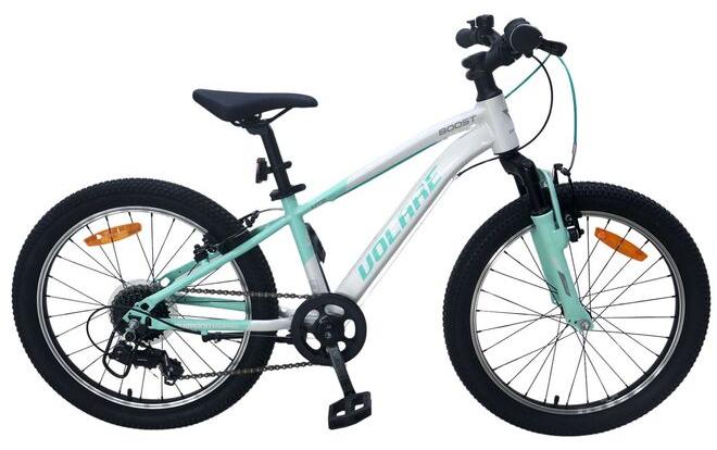 Volare Boost Kinderfahrrad - 24 Zoll - 21 Gänge - Weiss/Mintgrün
