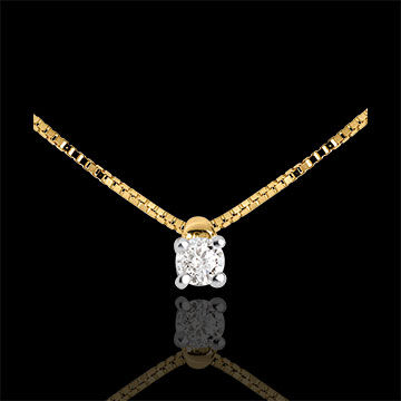 Edenly Diamantcollier SolitÃ¤r in Gelbgold