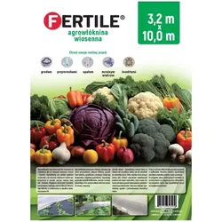Weißes Agrarvlies für den Frühling, 3,2 x 10 m