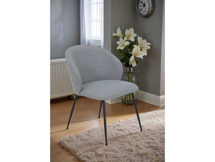 Chaises à accoudoirs Graz 2 pièces 61 x 81 x 65cm Gris/Gris