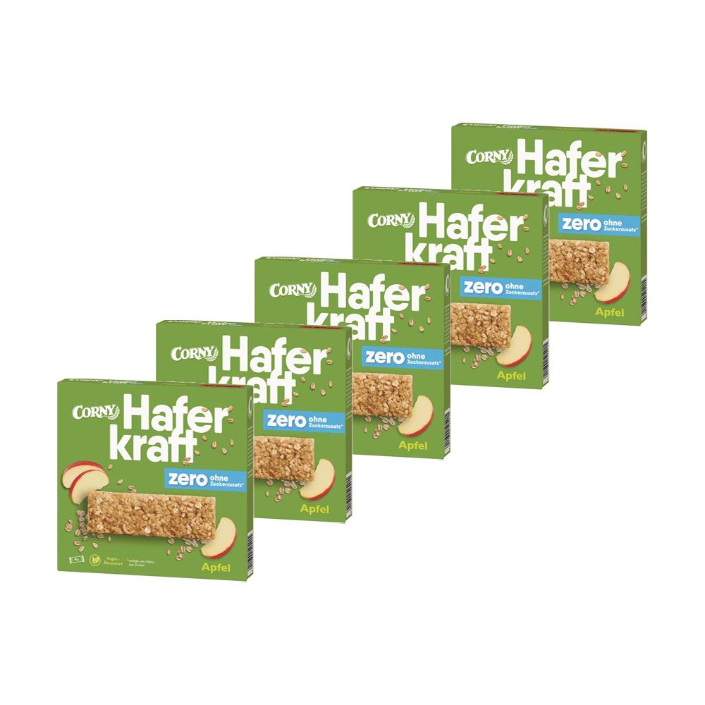 Corny Haferkraft Zero Faltschachtel Apfel 5x4 Stk. St Riegel