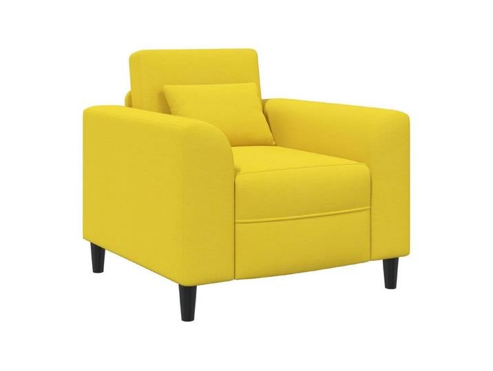 vidaXL Sessel Sessel Helles Gelb Stoff (1-St)