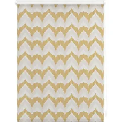 Lichtblick Rollo Klemmfix, ohne Bohren, blickdicht, Boho Zig Zag - Gelb