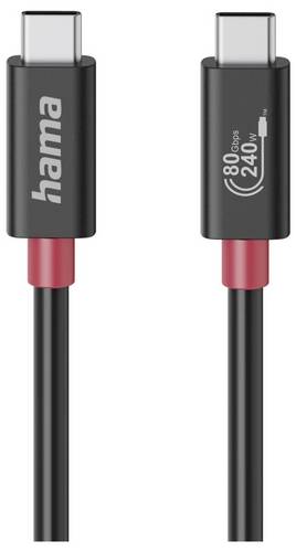Hama USB-C Kabel 1 m Schwarz 00200799