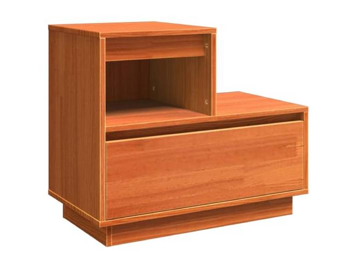 Heofavd Nachttisch Wachsbraun 60x34x51 cm Beistelltisch mit Schublade