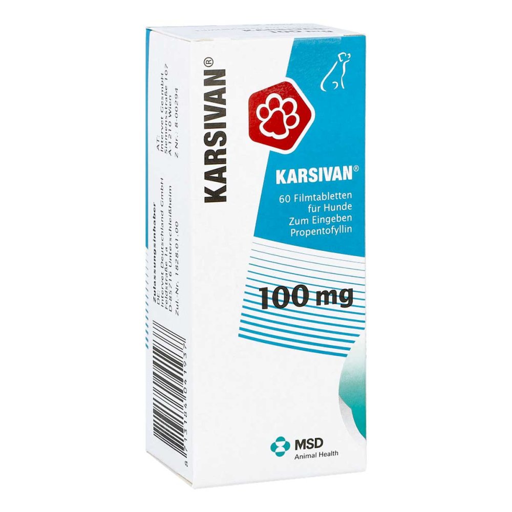Intervet Deutschland GmbH Karsivan 100 veterinär Filmtabletten 07545731
