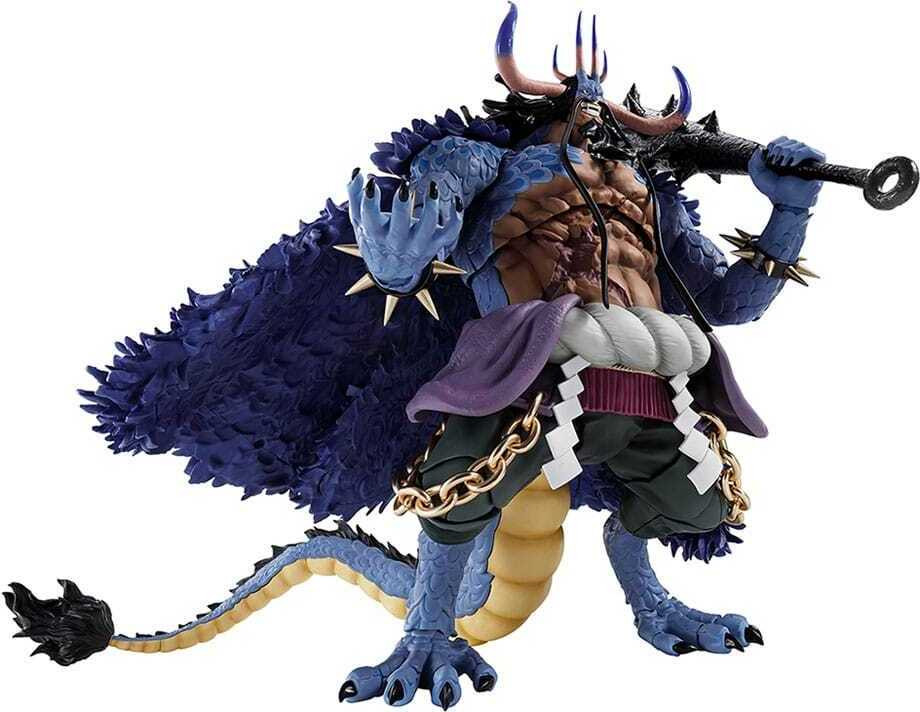 Bandai One Piece S.H. Figuarts Kaido Koning der Beesten actiefiguur mens-dier vorm, 25 cm