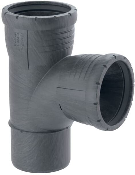 Geberit Silent Pro Bogenabzweig 393552141 DN 100/90, 87,5°, hochschalldämmend, Innenradius