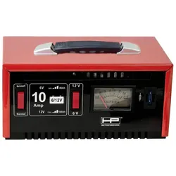 HP Autozubehör, Autobatterie Ladegerät, Batterie-Ladegerät 20510, 6/12 V, 10 A, Normal- und Schnellladung (10 A, 12V, 6V)