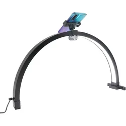 Lampe zum bemalen von Minis - Halbmond schwarz