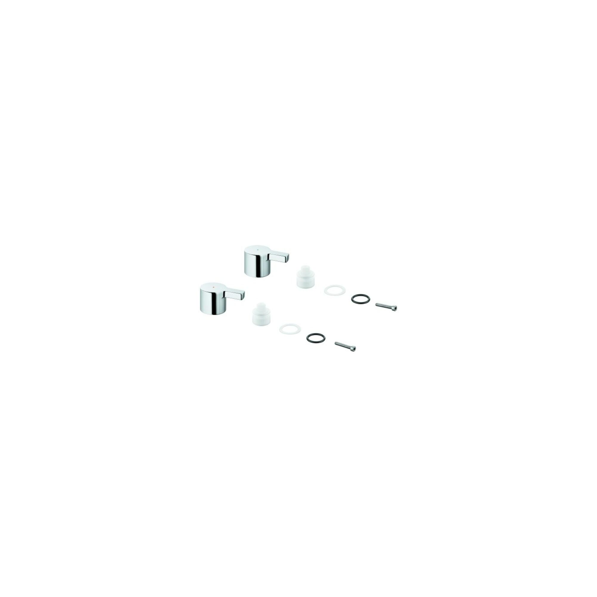 Grohe Griffpaar 48316 Markierung blau/rot für Lineare chrom (48316000)