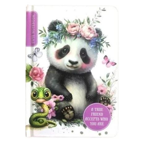 Teka A6/64K glattes Notizbuch Panda FRESH (A6, Harter Einband) (47995458)