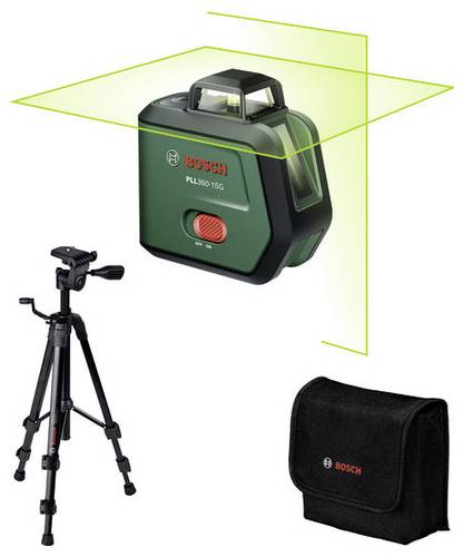 Bosch Home and Garden PLL360-15G Set Kreuzlinienlaser Reichweite (max.): 15m