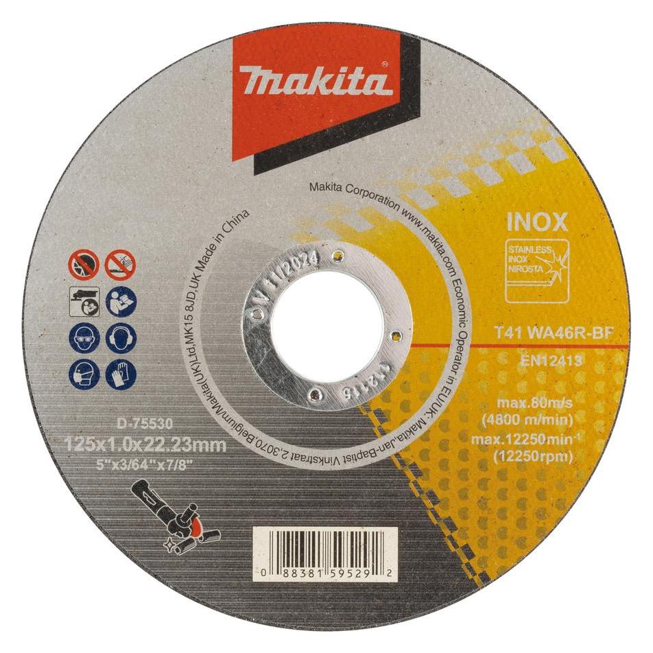 Makita THIN CUTTING WHEEL FOR INOX125X1 WA46R (D-75530)