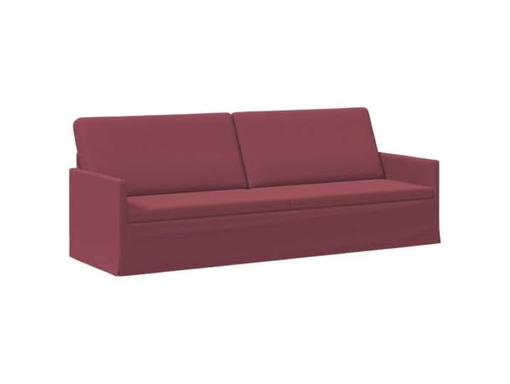 vidaXL 3-Sitzer Sofa Weinrot 220 x 81 x 82 cm Stoff