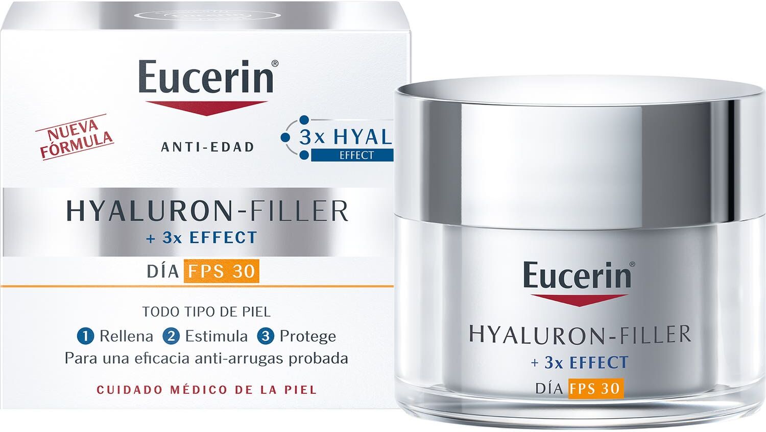 Eucerin Hyaluron-Filler Día 3X Effect SPF30 50ml