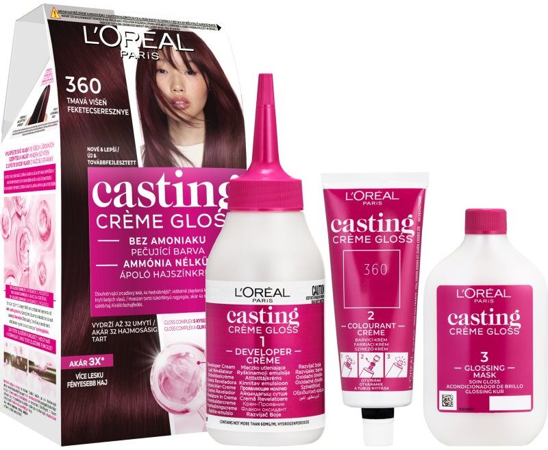 L’Oréal Paris Casting Creme Gloss coloration cheveux teinte 360 Black Cherry 1 pcs