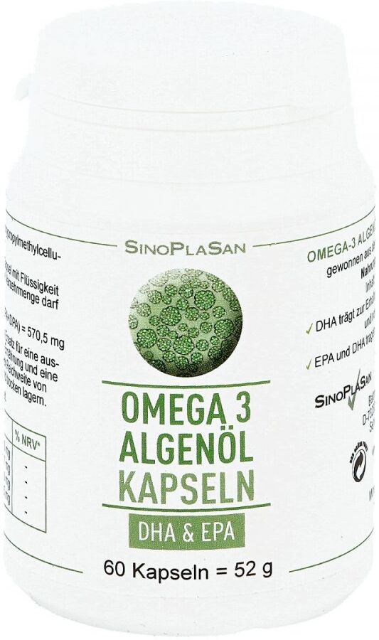 Omega-3 Algenöl Dha+epa Kapseln 60stk