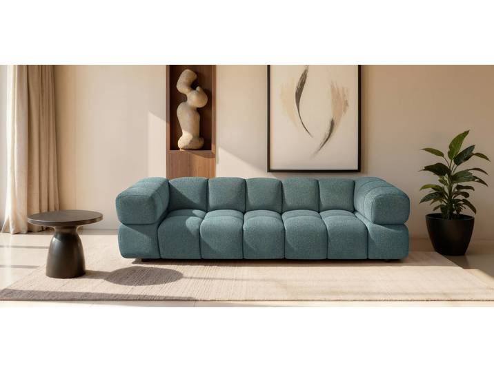 Kaiser Möbel Sofa 4-Sitzer für Wohnzimmer, Stoff Puente, Averro, 4-Sitzer, 4-Sitzer,Designer-Sofa,moderne kubische Form