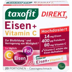 Taxofit Eisen+vitamin C Direktgranulat 20 ST