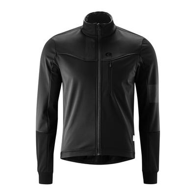 Fahrradjacke GONSO "Valaff", Herren, Gr. 4XL, schwarz, 100% Polyester, Jacken Fahrradjacke, Herren Softshell-Jacke, Windjacke atmungsaktiv und wasserabweisend