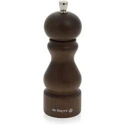 de Buyer Gewürzmühle Aus Holz Rumba 14 cm Dunkel, Pfeffermühle + Salzmühle, Braun