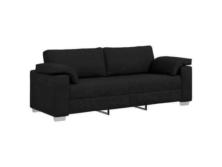 (SOLDES Nouvelle année）Classique Canapé - Noir 219x77x82cm tissu FR26_08130098