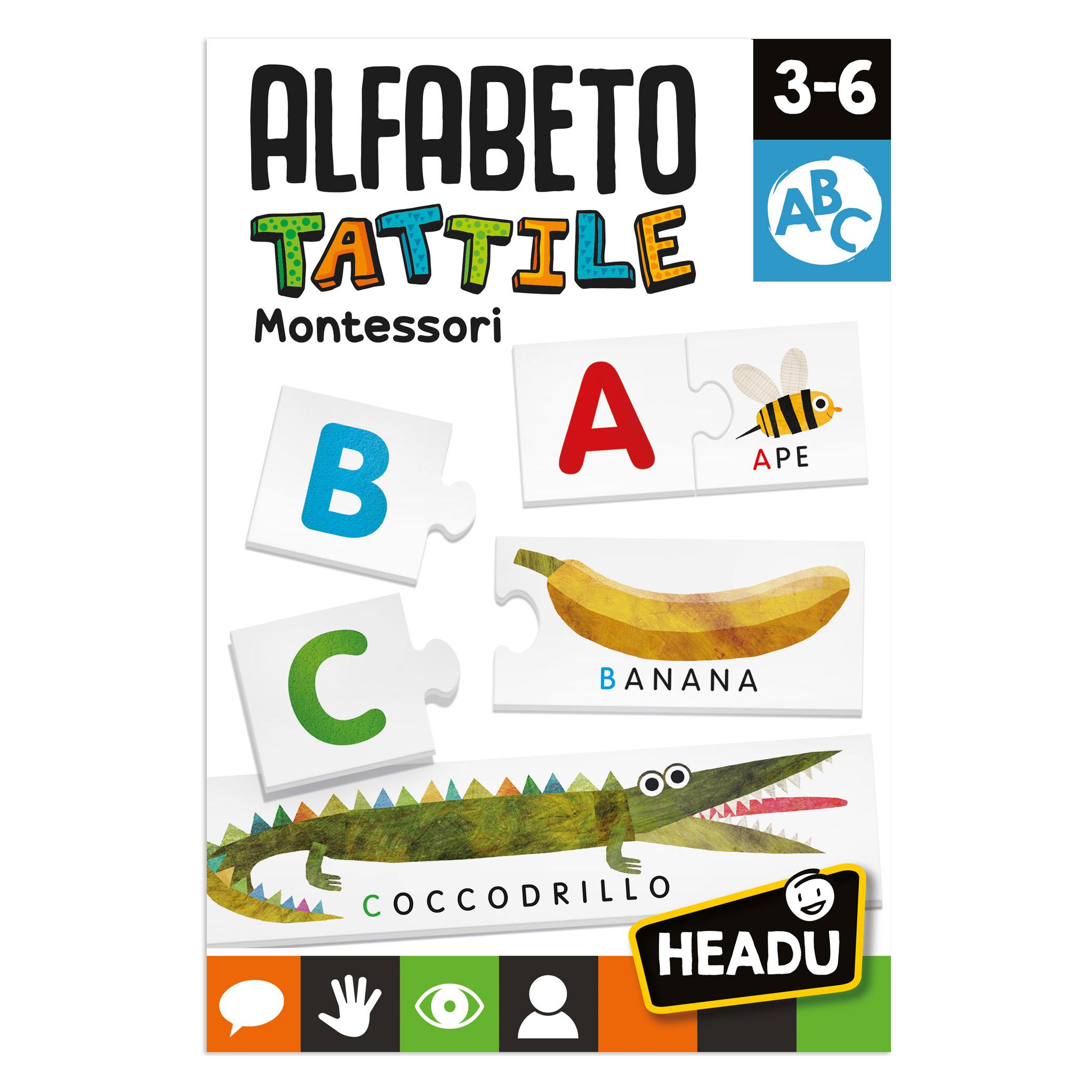 Sombo IT Montessori Alfabeto Tattile (Italienisch, 3 - 6 Jahre) (043.20164)