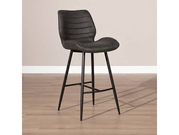 Bronx71 Barhocker Microfaser Morris anthrazit 71 cm