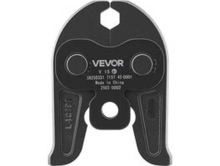 VEVOR V15 Pressbacke, 15 mm Presszange für V-Typ Edelstahlrohre, Crimpbacken aus Stahl, kompatibel mit Standard-Presswerkzeugen, Heizungs-, Lüftungs- & Klimasysteme, Gasleitungen