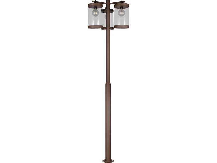 LED Tuinverlichting - Staande Buitenlamp - Bemsi - E27 Fitting - 3-lichts - Roestkleur - Gegoten Aluminium