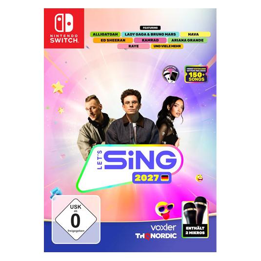 THQ Let's Sing 2027 + 2 Mic Bundle (Switch, DE) (04586)