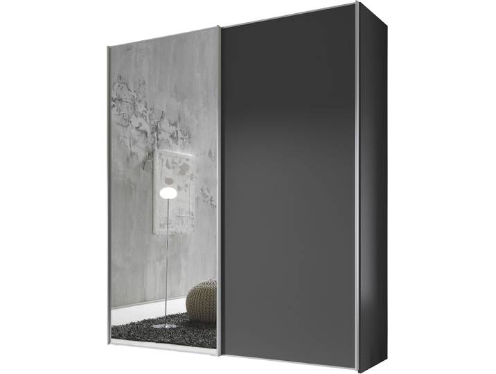 Schwebetürenschrank, Vulkan, 188x222 cm, Holzwerkstoff, Mit Spiegeltür, Modern, Staud