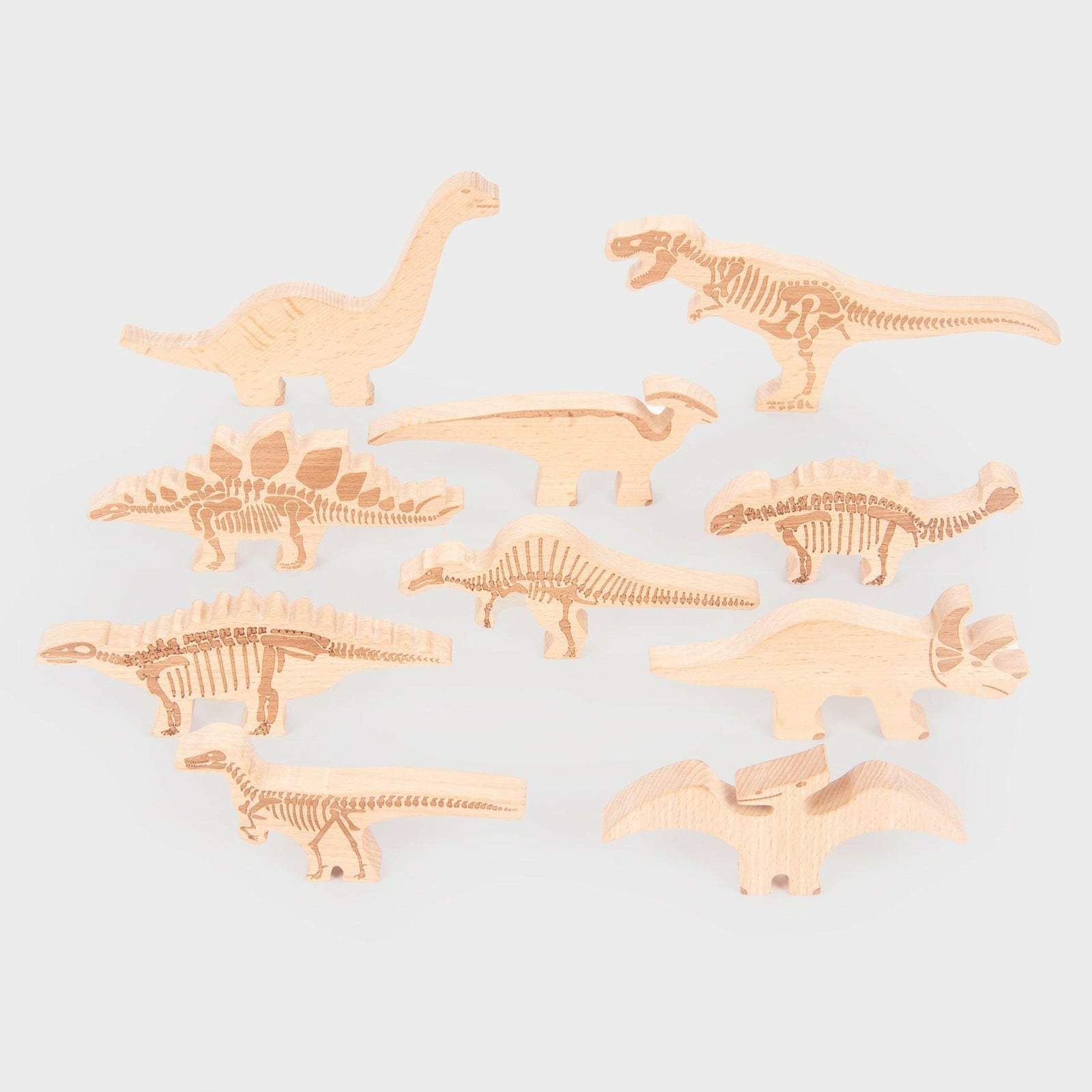 TickiT houten dinosaurusblokken