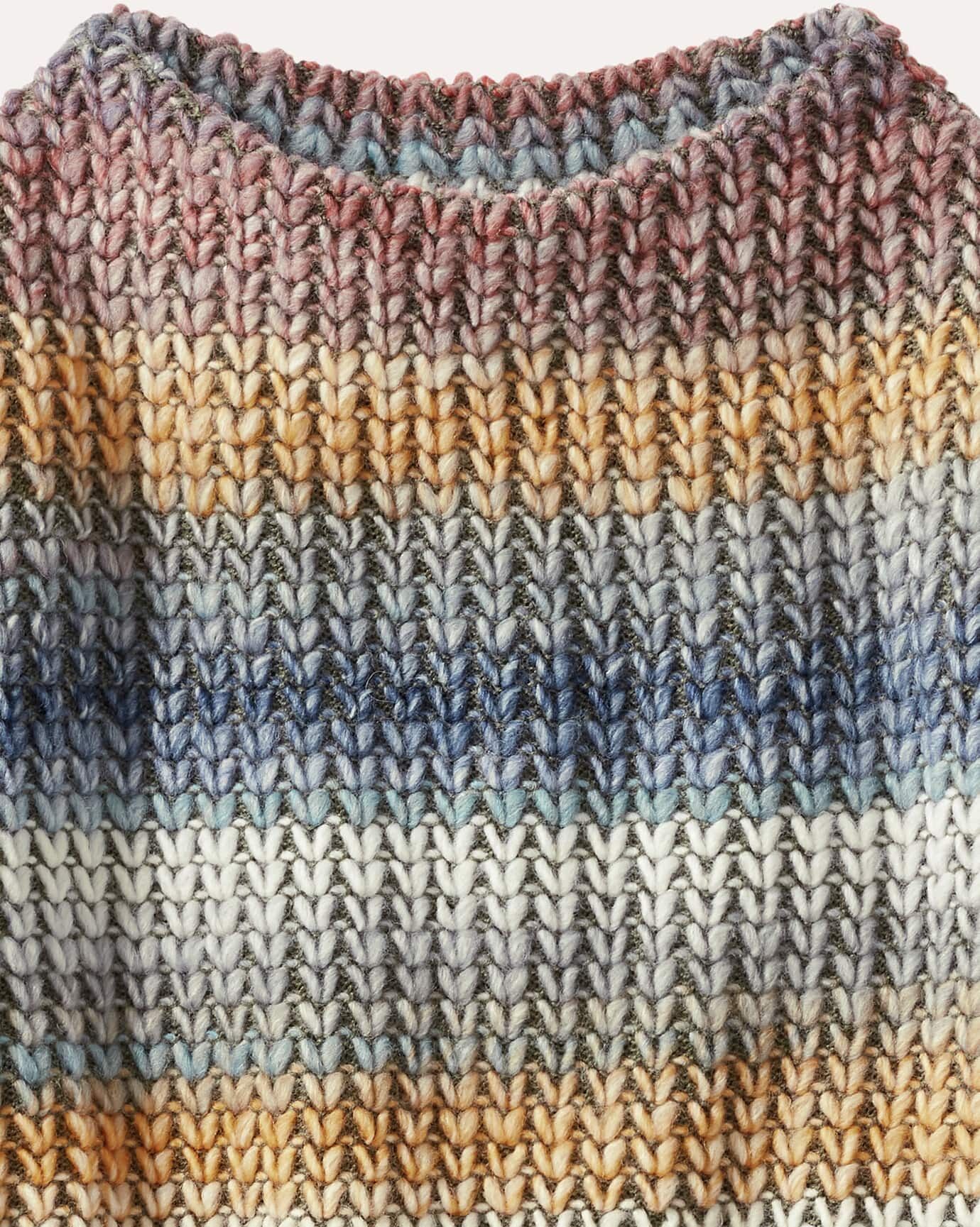 Walbusch Grobstrick-Pullover Farbverlauf, , Farbe Grün, 38, hergestellt in Europa Baumwollmix Damen