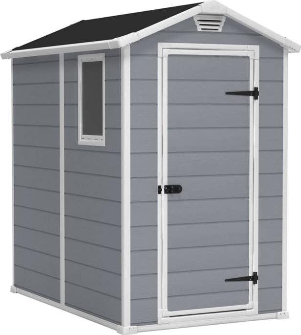 Gartenhaus KETER Manor 46S, 2,5 m², 192 x 130 x 198 cm, Wetterfest, Grau