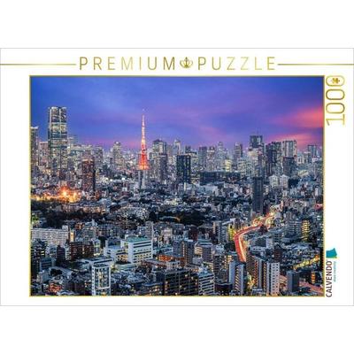CALVENDO Puzzle Tokyo Skyline | 1000 Teile Lege-Größe 64x48cm Foto-Puzzle für glückliche Stunden
