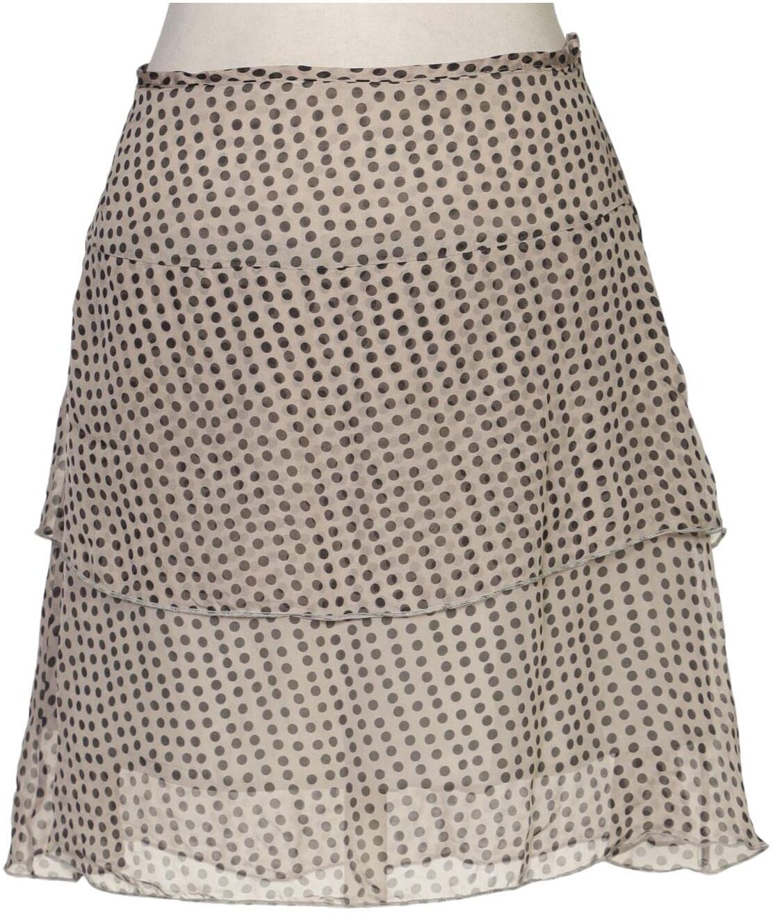 SEM PER LEI Damen Rock, Beige, Gr. EU 38, Seide - Second Hand