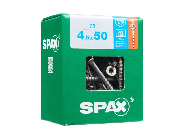 Spax A2 Rostfrei 4.5 × 50 mm 75 Stück